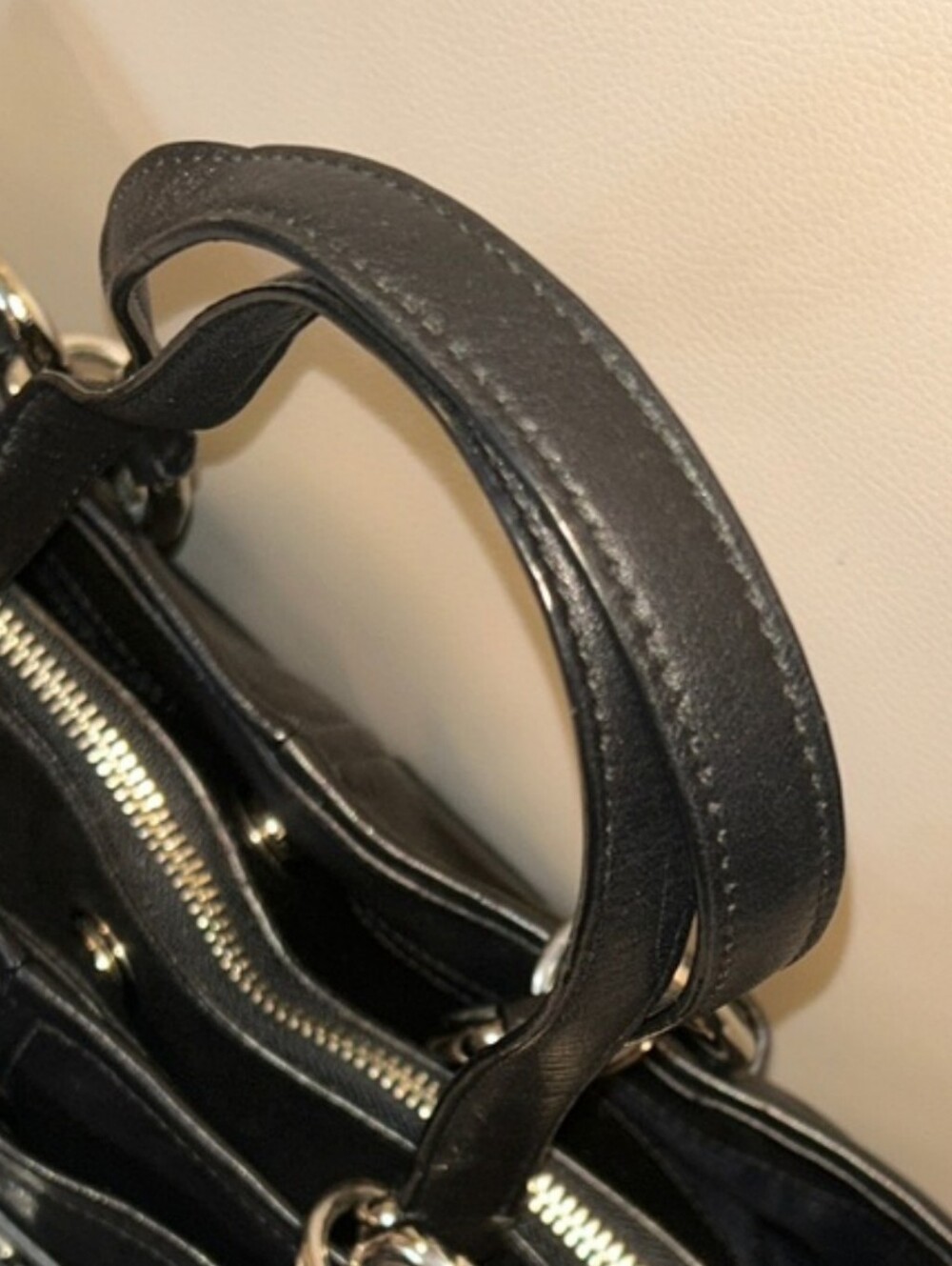 Coach Chelsea Jayden Black Leather Carryall Shoulder Bag EUC - Picture 3 of 11